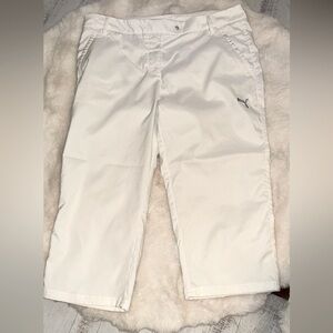Puma White Golf Athletic Pants